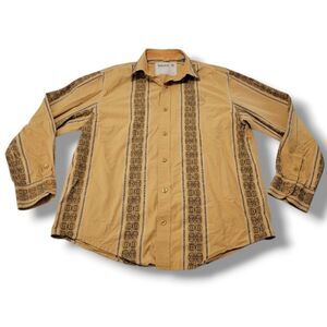 Vintage Timberland Shirt Size Large Men's Western Button Down Shirt Long Sleeve